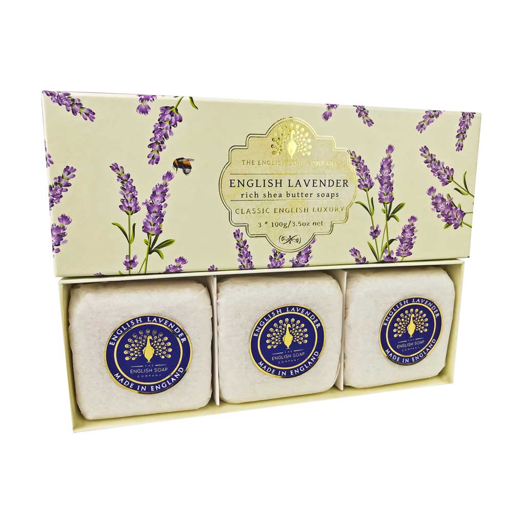 © The English Soap Company Englischer Lavendel Seifen Geschenkbox