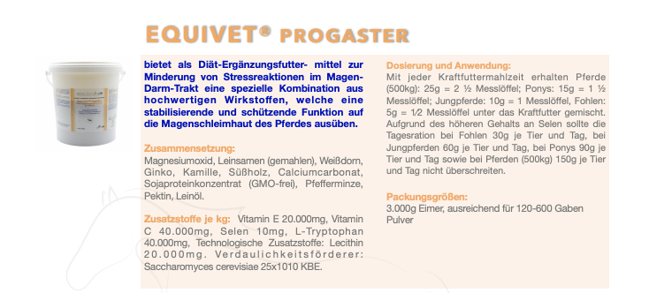 Equivet® Progaster - Magen & Darm Pferde